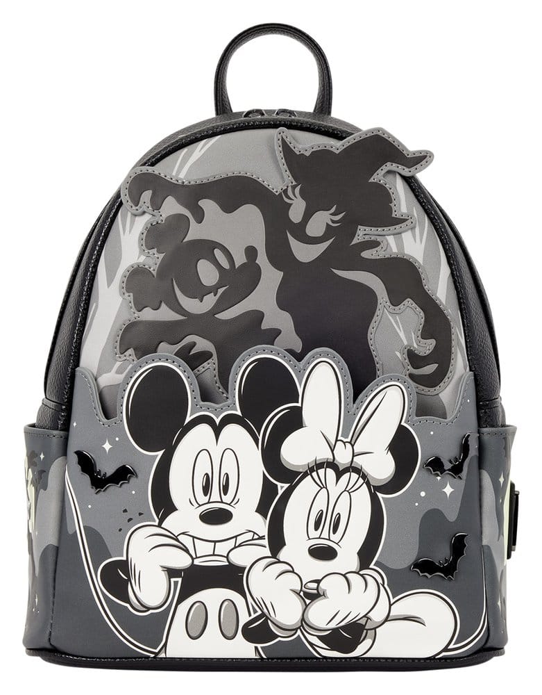 Mickey & Minnie by Loungefly Mini Backpack Ghost Light Up Glow 0671803587601