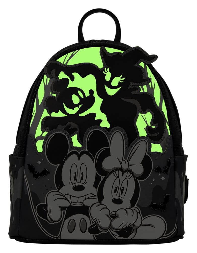 Mickey & Minnie by Loungefly Mini Backpack Ghost Light Up Glow 0671803587601