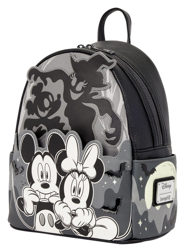 Mickey & Minnie by Loungefly Mini Backpack Ghost Light Up Glow 0671803587601