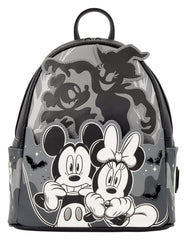 Mickey & Minnie by Loungefly Mini Backpack Ghost Light Up Glow 0671803587601