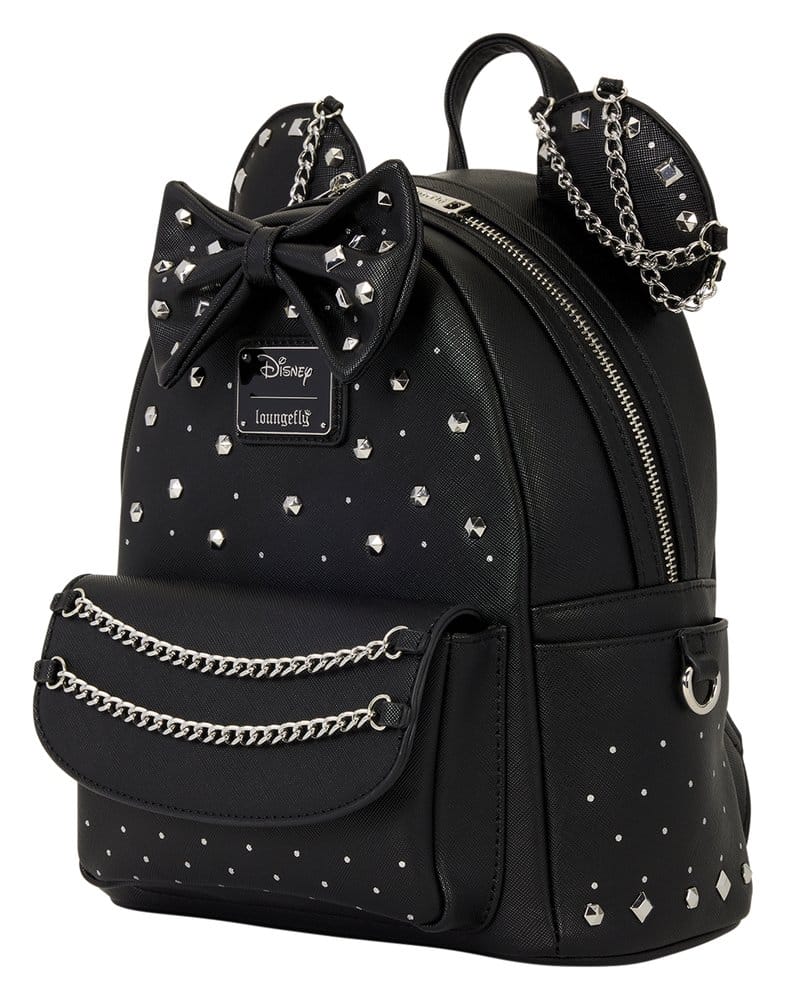 Minnie Mouse by Loungefly Mini Backpack Studs & Chains 0671803589605