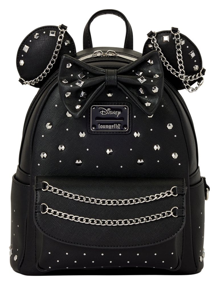 Minnie Mouse by Loungefly Mini Backpack Studs & Chains 0671803589605