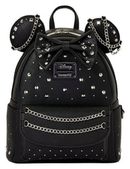 Minnie Mouse by Loungefly Mini Backpack Studs & Chains 0671803589605