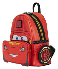Cars by Loungefly Mini Backpack 20th Anniversary Lightning McQueen Metallic LightUp 0671803589636