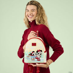 Mickey & Friends by Loungefly Mini Backpack with Headband Holder Ice Skating 0671803590854