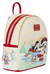 Mickey & Friends by Loungefly Mini Backpack with Headband Holder Ice Skating 0671803590854
