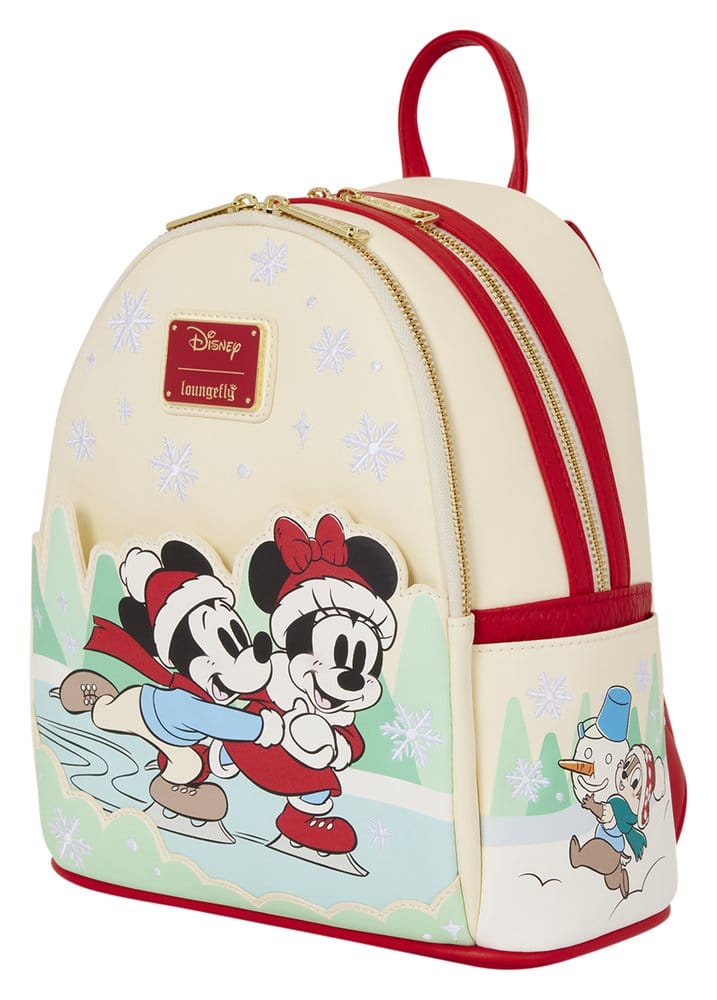 Mickey & Friends by Loungefly Mini Backpack with Headband Holder Ice Skating 0671803590854