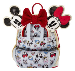 Mickey & Friends by Loungefly Mini Backpack with Headband Holder Ice Skating 0671803590854