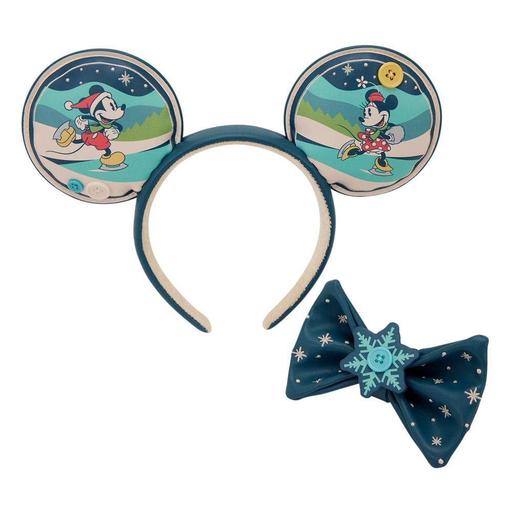 Disney by Loungefly Ears Headband Mickey and Minnie Holiday 0671803563469