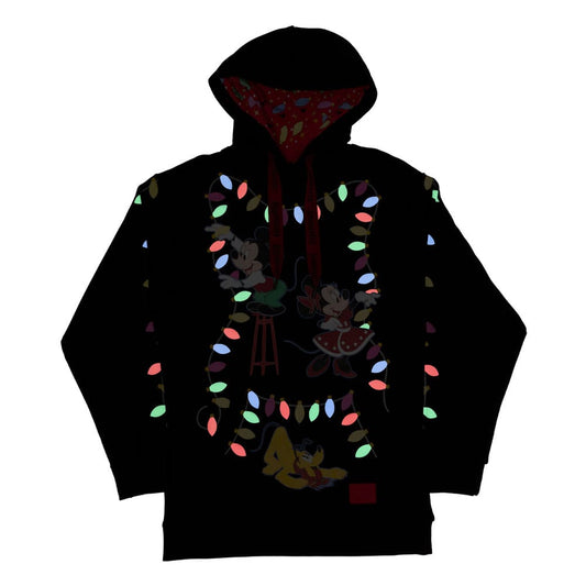 Disney by Loungefly hooded jacket Mickeys Light Up Decorations  Size S 0671803528758