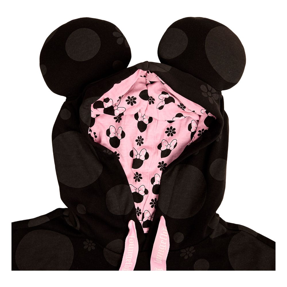 Disney by Loungefly Hoodie Sweater Unisex Minnie Rocks the Dots Florals Size S 0671803534872