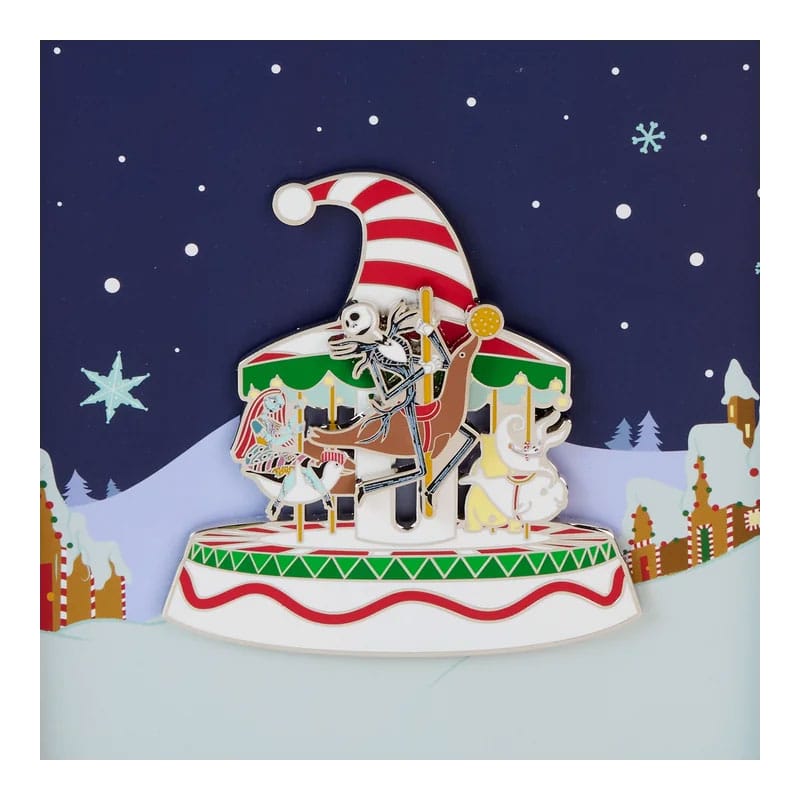 Nightmare Before Christmas by Loungefly Enamel 3" Pins Christmas Town Carousel 3" Limited Edition 8 cm  0671803528079