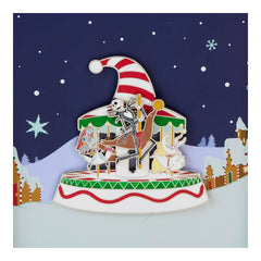 Nightmare Before Christmas by Loungefly Enamel 3" Pins Christmas Town Carousel 3" Limited Edition 8 cm  0671803528079