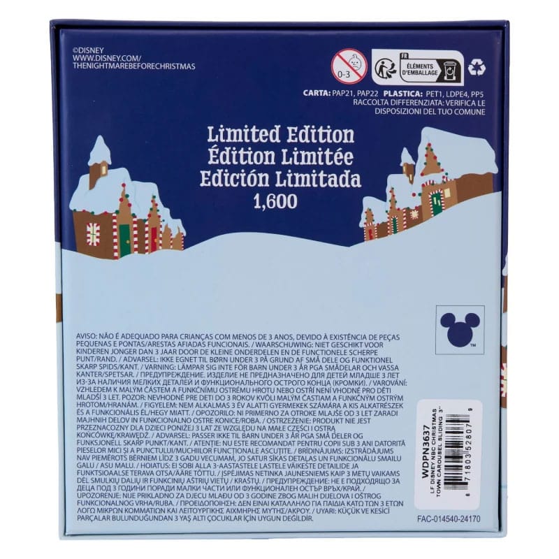 Nightmare Before Christmas by Loungefly Enamel 3" Pins Christmas Town Carousel 3" Limited Edition 8 cm  0671803528079