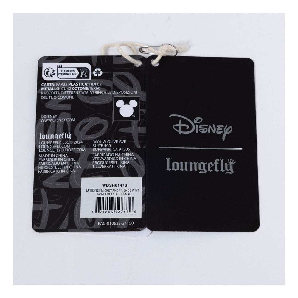 Disney by Loungefly Tee T-Shirt Unisex Mickey and Friends Winter Wonderland Size XL 0671803527706