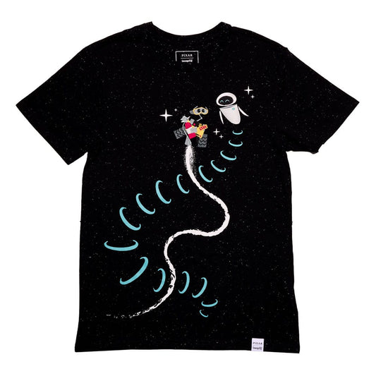 Pixar by Loungefly Tee T-Shirt Unisex Wall-E & Eve Size S 0671803544062