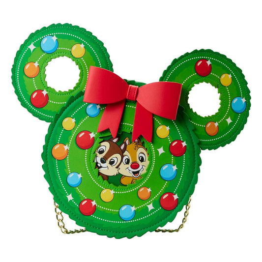 Disney by Loungefly Crossbody Bag Chip and Dale Figurak Wreath 0671803438163