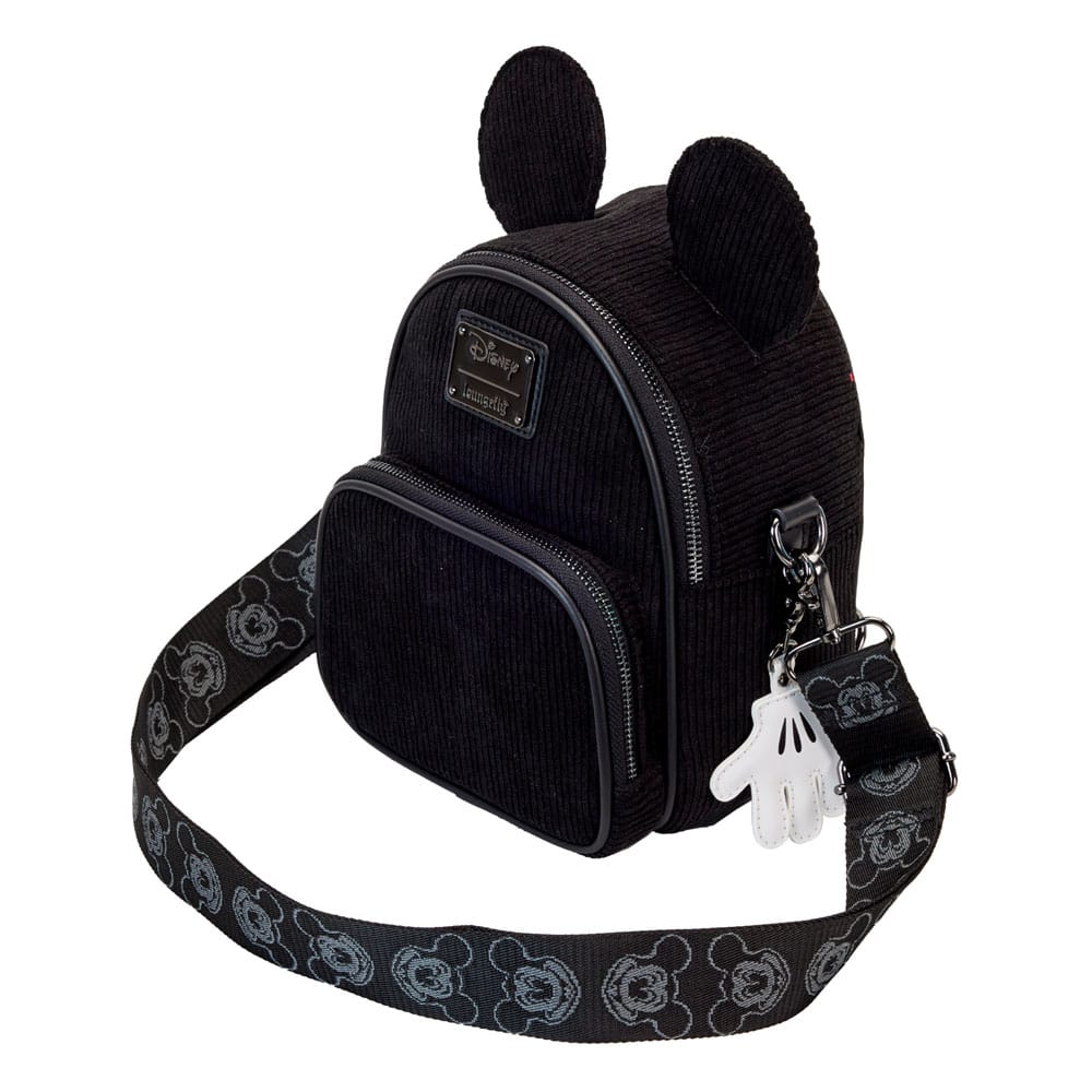 Disney by Loungefly Crossbody Mickey Mouse 100th Anniversary Corduroy  0671803542037