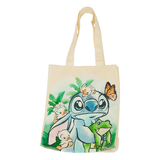 Disney by Loungefly Canvas Tote Bag Lilo and Stitch Springtime 0671803489110