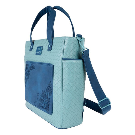 Disney by Loungefly Canvas Tote Bag Convertible Stitch Embroidered  0671803548589