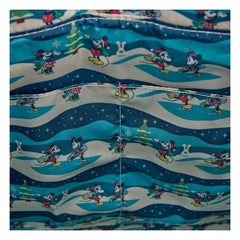 Disney by Loungefly Canvas Tote Bag Mickey and Minnie Holiday 0671803563438