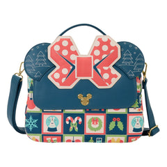 Disney by Loungefly Crossbody Bag Mickey and Minnie Holiday 0671803563445