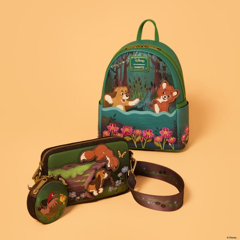 The Fox and the Hound by Loungefly Canvas Tote Bag Tod & Vixey 0671803586925
