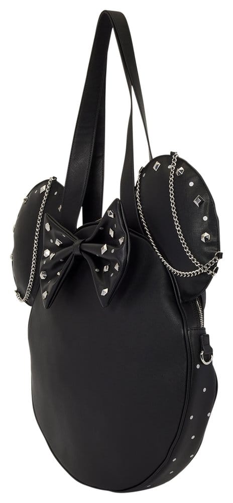 Minnie Mouse by Loungefly Canvas Tote Bag Studs & Chains 0671803589629