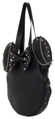 Minnie Mouse by Loungefly Canvas Tote Bag Studs & Chains 0671803589629