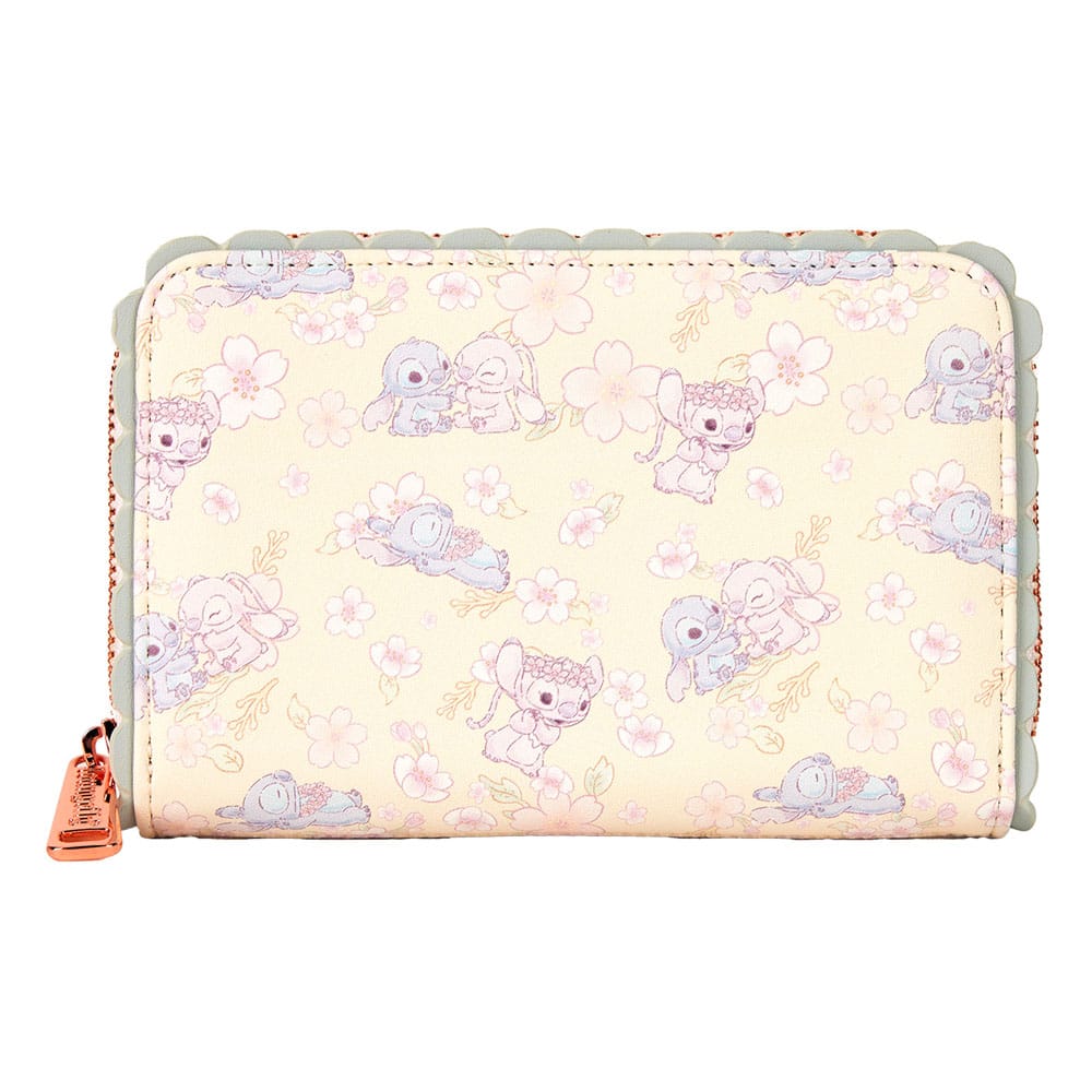 Disney by Loungefly Wallet Cute Stitch Cherry Blossom 0671803539877