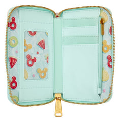 Mickey & Minnie Beach Fun Zip Around Wallet 0671803583221