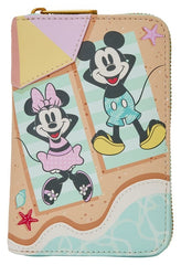 Mickey & Minnie Beach Fun Zip Around Wallet 0671803583221