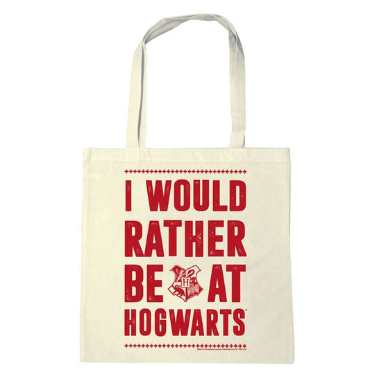 Harry Potter Tote Bag I Would Rather Be At Hogwarts 4045846354708