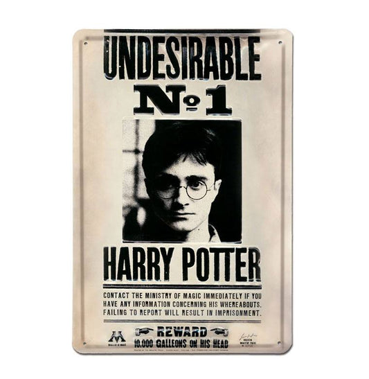 Harry Potter 3D Tin Sign Undesirable No 1 20 x 30 cm 4045846352735