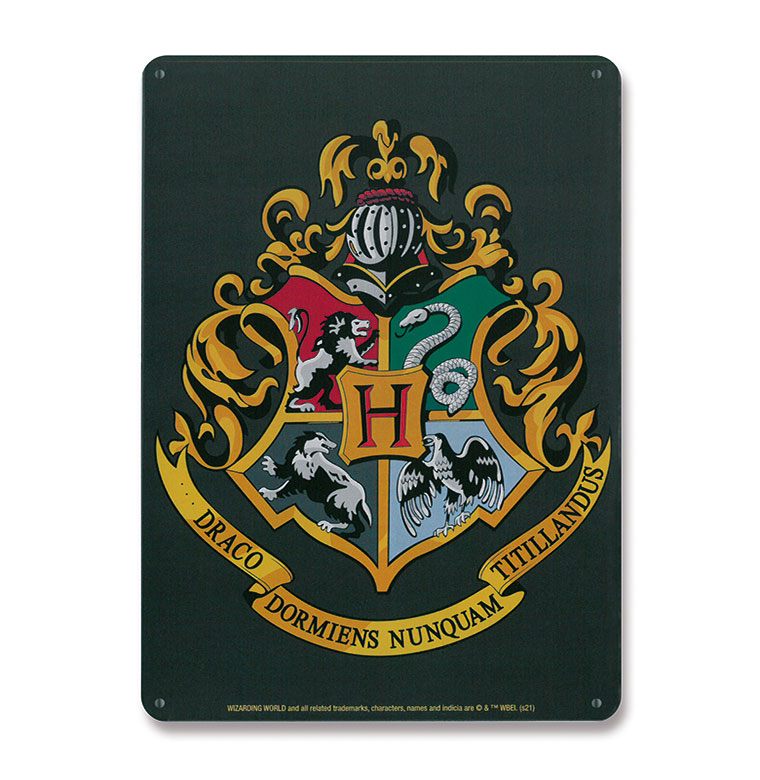 Harry Potter Tin Sign Hogwarts Logo 15 x 21 cm 4045846388253