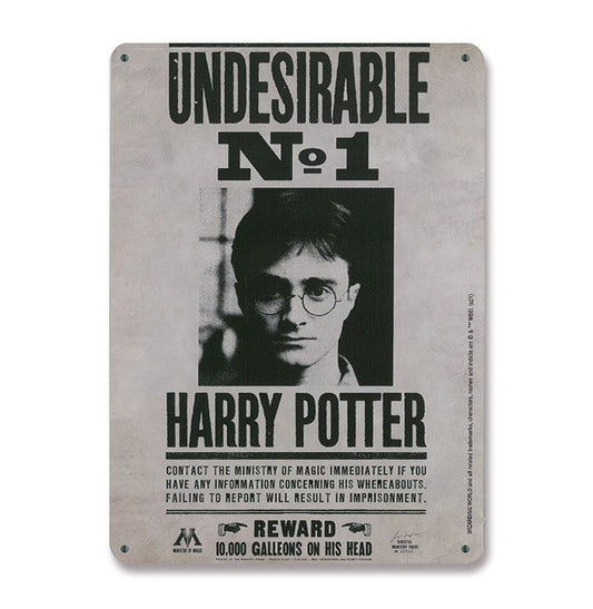 Harry Potter Tin Sign Undesirable No. 1 15 x 21 cm 4045846388222