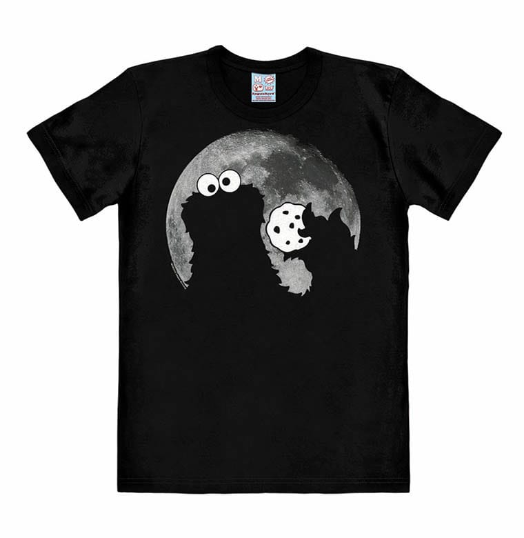 Sesame Street Easy Fit T-Shirt Cookie Monster - Moon Size S 4045846424739