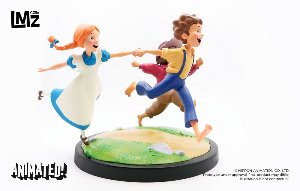 The Adventures of Tom Sawyer Animated! Statue Tom, Huck & Becky 23 cm 3770017509090