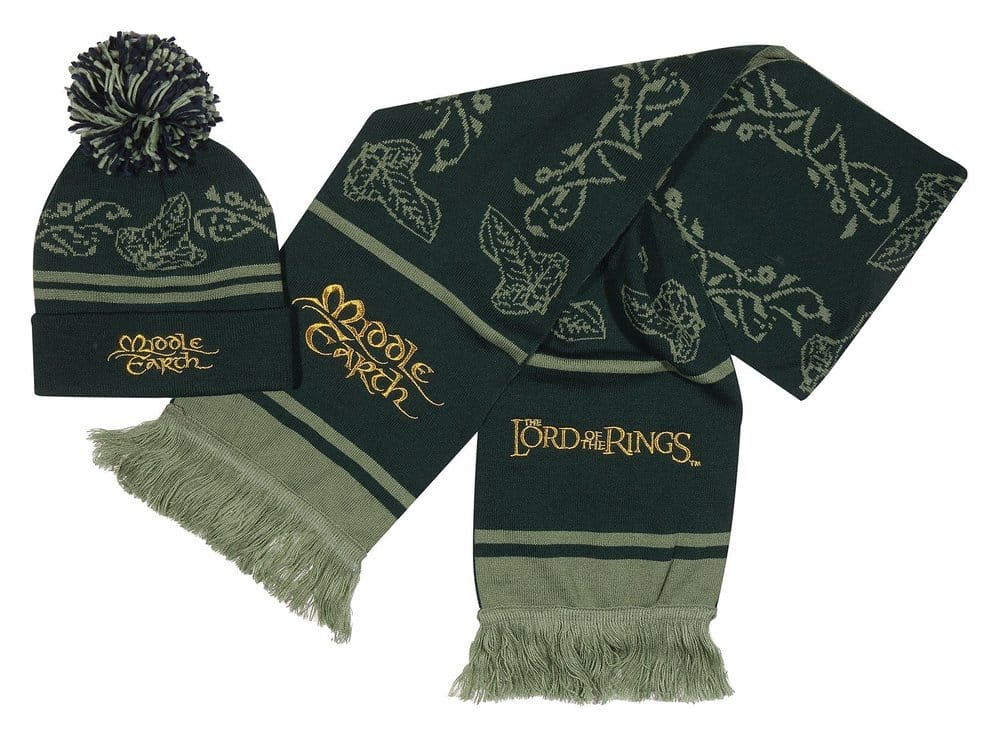 Herr der Ringe Beanie & Schal SetThe Lord of the Rings Beanie & Scarf SetLe Seigneur des Anneaux set bonnet & écharpeEl Señor de los Anillos Set de Gorro Beanie & Bufanda 5056688589875
