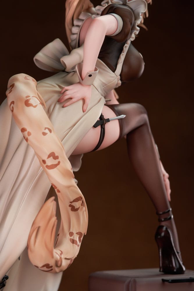 Original Character PVC Statue 1/7 Battle Maid Different Species Leopard Cat Maria Deluxe Edition 24 cm 6976539770889