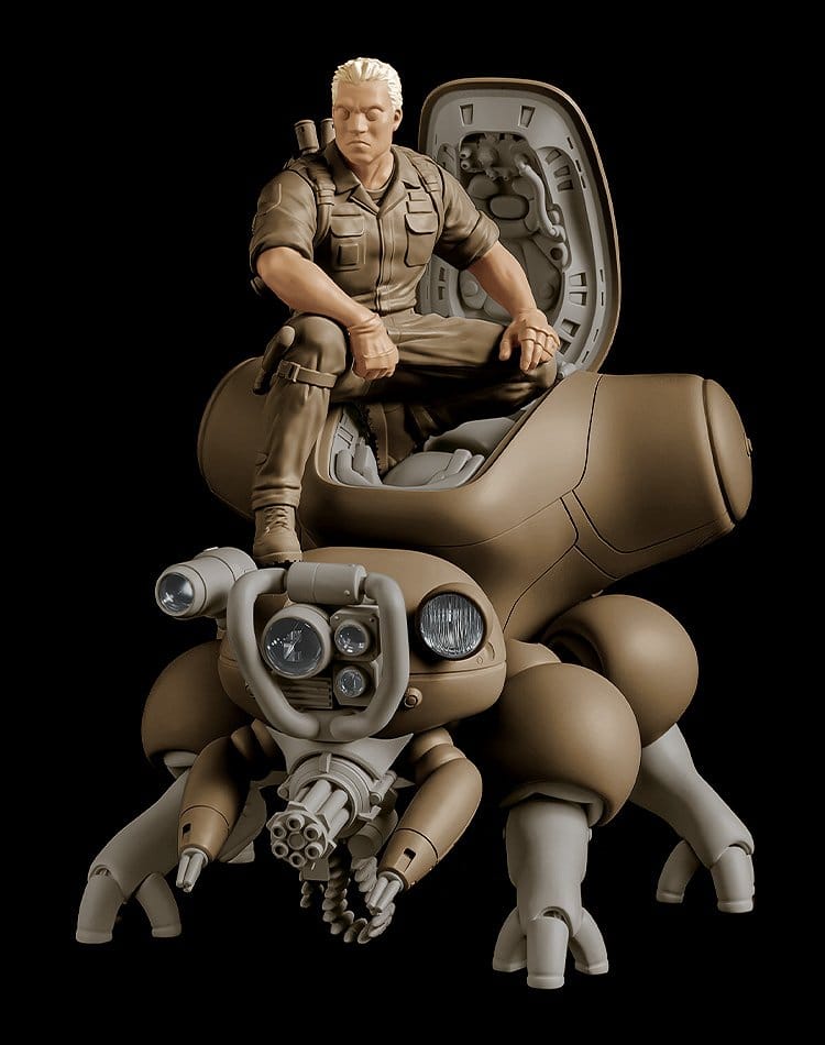 Ghost in the Shell PLAMAX minimum factory Plastic Model Kit Batou with Fuchikoma 8 cm 4545784014929