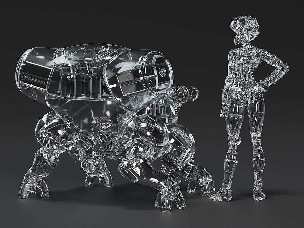 Ghost in the Shell PLAMAX minimum factory Plastic Model Kit Motoko Kusanagi with Fuchikoma: Thermoptic Camouflage Ver. 8 cm 4545784014936