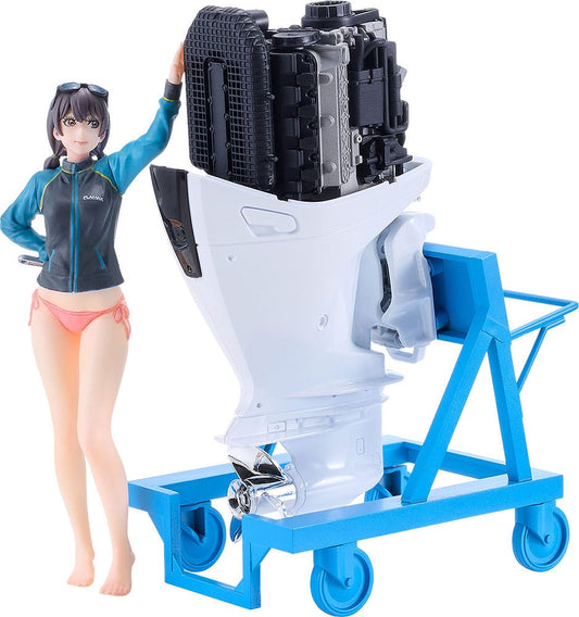 Original Character PLAMAX Plastic Model Kit MF-97 minimum factory Minori with Honda BF350 Grand Prix White 10 cm    4545784015001