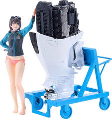 Original Character PLAMAX Plastic Model Kit MF-97 minimum factory Minori with Honda BF350 Grand Prix White 10 cm    4545784015001