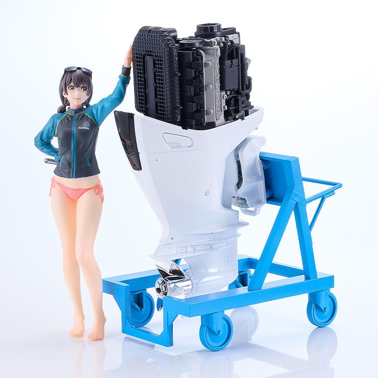 Original Character PLAMAX Plastic Model Kit MF-97 minimum factory Minori with Honda BF350 Grand Prix White 10 cm    4545784015001