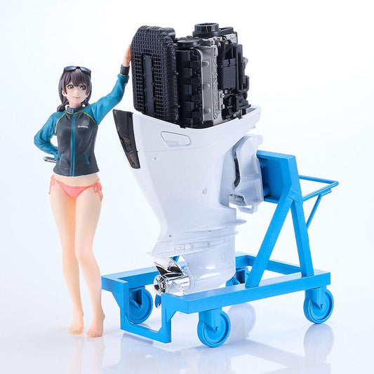 Original Character PLAMAX Plastic Model Kit MF-97 minimum factory Minori with Honda BF350 Grand Prix White 10 cm    4545784015001