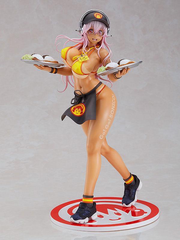 Figure Super Sonico 1/6 Bikini Waitress Ver. 28 Cm - Amuzzi