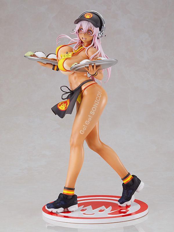 Figure Super Sonico 1/6 Bikini Waitress Ver. 28 Cm - Amuzzi