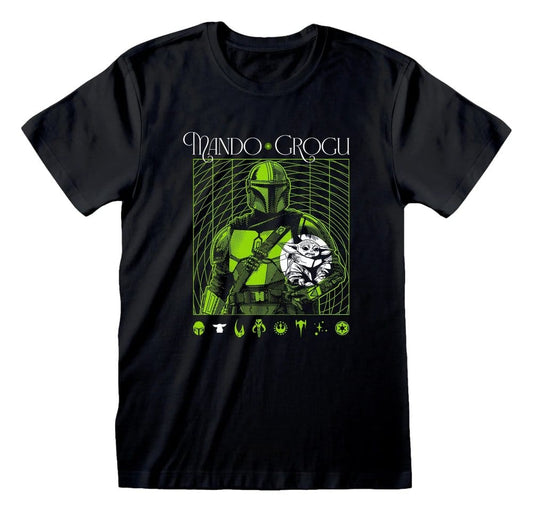 Star Wars The Mandalorian T-Shirt Handover Green Size S 5056811598644