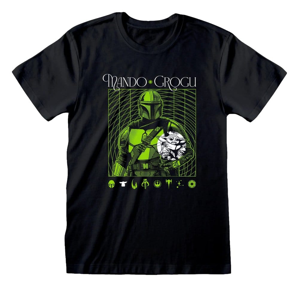 Star Wars The Mandalorian T-Shirt Handover Green Size S 5056811598644